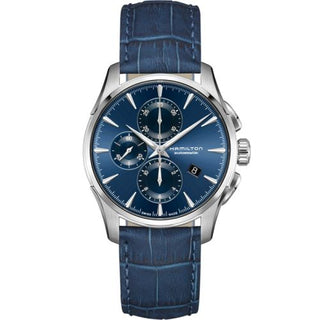 Hamilton - H32586641  Jazzmaster Auto Chrono 42 Stainless Steel / Blue