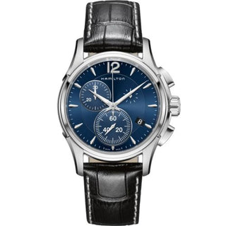 Hamilton - H32612741  Jazzmaster Chrono Quartz 42 Stainless Steel / Blue