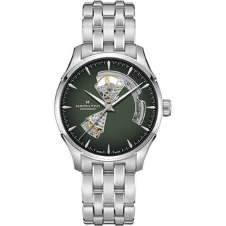 Hamilton - H32675160  Jazzmaster Open Heart 40 Stainless Steel / Green Gradient / Bracelet