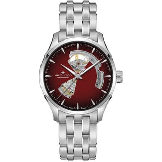 Hamilton - H32675170  Jazzmaster Open Heart 40 Stainless Steel / Burgundy Gradient / Bracelet