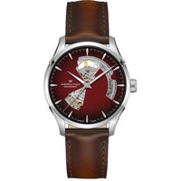 Hamilton Jazzmaster Open Heart 40 Stainless Steel / Burgundy Gradient / Bracelet (H32675570)