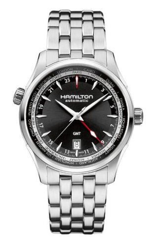 Hamilton - H32695131  Jazzmaster GMT 42mm Black Dial Bracelet