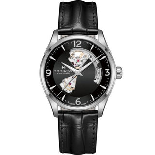 Hamilton - H32705731  Jazzmaster Open Heart 42 Stainless Steel / Black