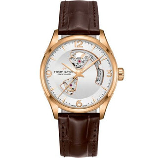 Hamilton - H32735551  Jazzmaster Open Heart 42 Rose Gold / Silver