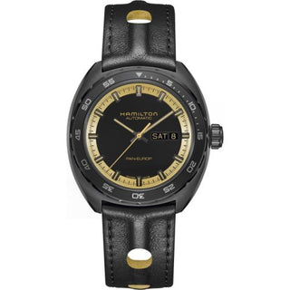 Hamilton - H35425730  Pan Europ Day Date Auto  Black & Gold