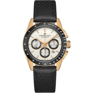 Hamilton - H36626710  Jazzmaster Performer Auto Chrono 42 Rose Gold / White