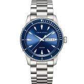 Hamilton - H37551141  Jazzmaster Seaview Day Date Quartz 42 Stainless Steel / Blue / Bracelet