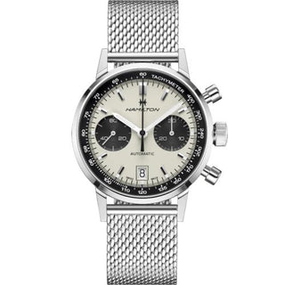 Hamilton - H38416111  Intra-Matic 68 Auto Chrono Stainless Steel / Silver / Mesh