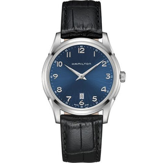 Hamilton - H38511743  Jazzmaster Thinline Quartz 42 Stainless Steel / Blue