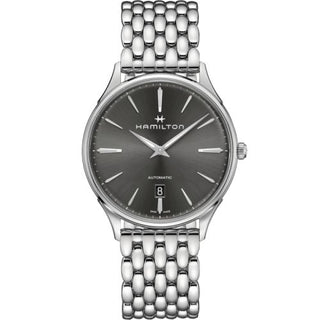 Hamilton - H38525181  Jazzmaster Thinline Auto 40 Stainless Steel / Grey / Bracelet