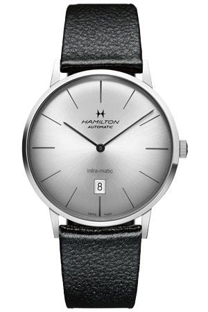 Hamilton - H38755751  Intra-Matic 42 Stainless Steel / Silver / Strap