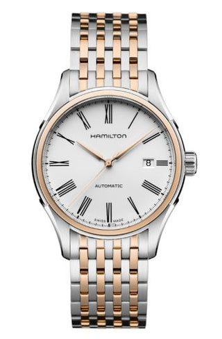 Hamilton - H39525214  Valiant Autom Stainless Steel - Rose Gold / White / Bracelet