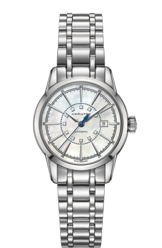 Hamilton - H40405191  Railroad Lady 32 Auto Stainless Steel / MOP / Bracelet