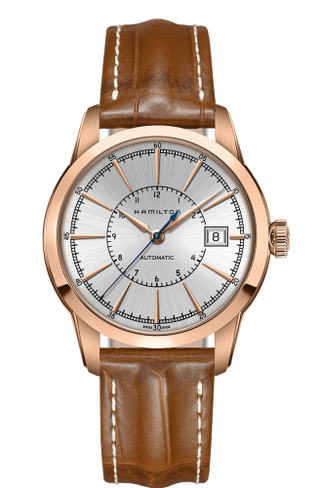 Hamilton - H40505551  Railroad 40 Auto Rose Gold / Silver