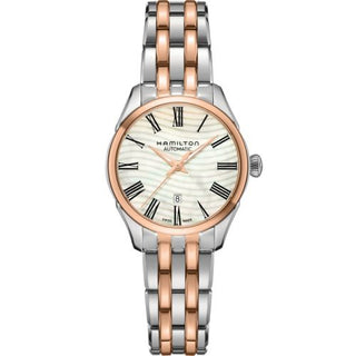 Hamilton - H42225191  Jazzmaster Lady Auto 30 Stainless Steel - Rose Gold / MOP / Bracelet