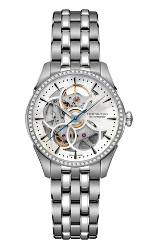 Hamilton - H42405191  Jazzmaster Skeleton Lady Auto 36 Stainless Steel - Diamond / MOP / Bracelet