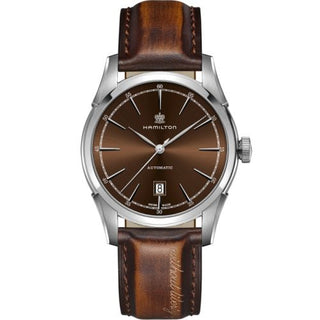 Hamilton - H42415501  Spirit of Liberty Auto 42 Stainless Steel / Brown