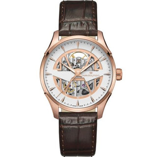 Hamilton - H42505510  Jazzmaster Skeleton Auto 40 Rose Gold / Silver