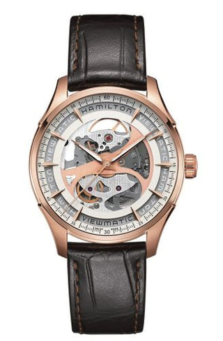 Hamilton - H42545551  Jazzmaster Viewmatic Skeleton Auto Rose Gold