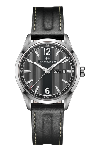 Hamilton - H43311735  Broadway Day Date Quartz Steel / Grey