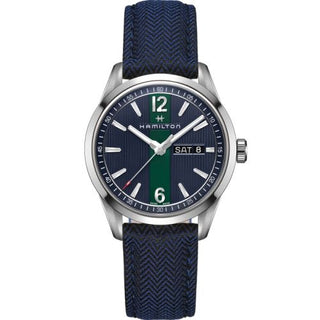 Hamilton - H43311941  Broadway Day Date Quartz Steel / Blue