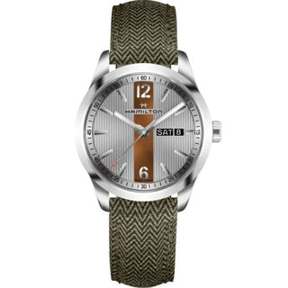 Hamilton - H43311985  Broadway Day Date Quartz Steel / Grey