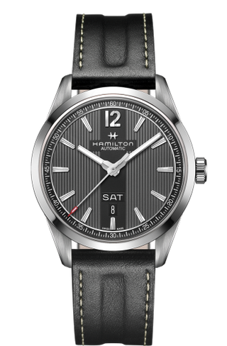 Hamilton - H43515735  Broadway Day Date Automatic Steel / Grey