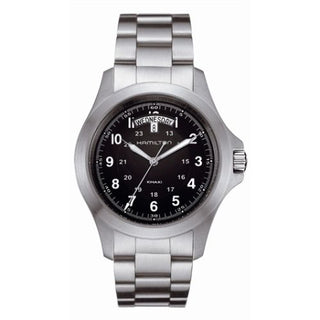 Hamilton - H64451133  Khaki Field King Quartz 40 Stainless Steel / Black / Bracelet