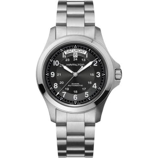 Hamilton - H64455133  Khaki Field King Auto 40 Stainless Steel / Black / Bracelet