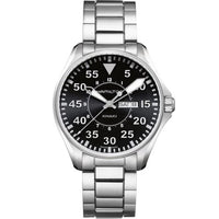 Hamilton Khaki Aviation Pilot Day Date 46 Stainless Steel / Black / Bracelet (H64611135)