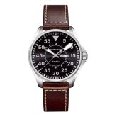 Hamilton - H64611535  Khaki Pilot Day Date Quartz 42 Stainless Steel / Black