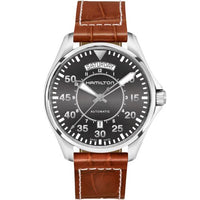 Hamilton Khaki Pilot Day Date Auto 42 Stainless Steel / Blue / Strap (H64615585)