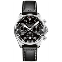 Hamilton Khaki Pilot Pioneer Chrono Quartz Stainless Steel / Black / Bracelet (H64666735)