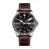 Hamilton - H64715535  Khaki Aviation Pilot Day Date 46 Stainless Steel / Black