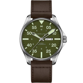 Hamilton - H64735561  Khaki Aviation Pilot Schott NYC - Limited Edition