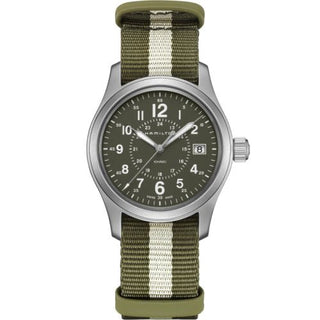 Hamilton - H68201063  Khaki Field Quartz 38 Stainless Steel / Green / NATO