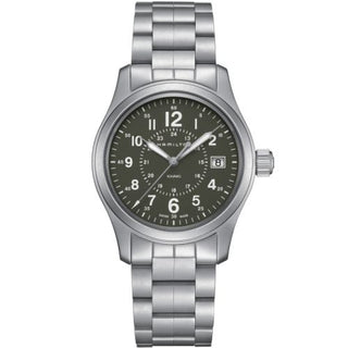 Hamilton - H68201163  Khaki Field Quartz 38 Stainless Steel / Green / Bracelet