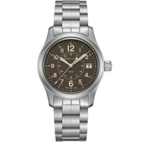 Hamilton Khaki Field Quartz 38 Stainless Steel / Green / Bracelet (H68201193)