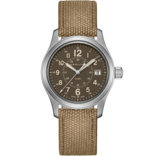 Hamilton - H68201993  Khaki Field Quartz 38 Stainless Steel / Brown