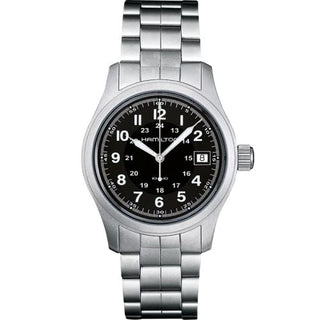 Hamilton - H68411133  Khaki Field Quartz 38 Stainless Steel / Black / Bracelet