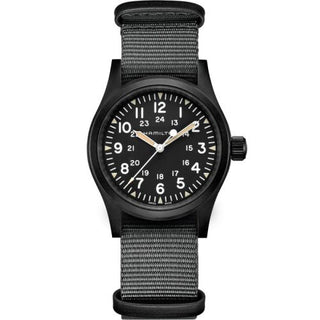 Hamilton - H69409930  Khaki Field Mechanical 38 PVD / Black