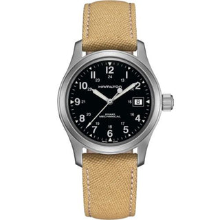 Hamilton - H69419933  Khaki Field Mechanical 38 Stainless Steel / Black