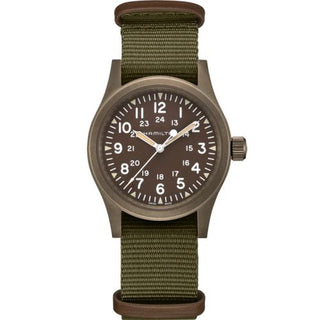 Hamilton - H69449961  Khaki Field Mechanical 38 PVD / Brown