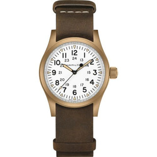 Hamilton - H69459510  Khaki Field Mechanical 38 Bronze / White