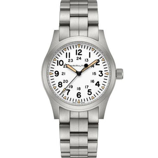 Hamilton - H69529113  Khaki Field Mechanical 42 White / Bracelet