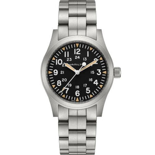 Hamilton - H69529133  Khaki Field Mechanical 42 Black / Bracelet