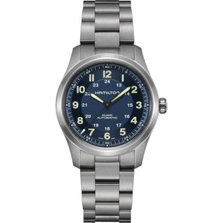 Hamilton - H70205140  Khaki Field Titanium Auto 38 / Blue / Bracelet