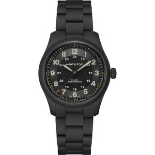 Hamilton - H70215130  Khaki Field Titanium Auto 38 / PVD / Black / Bracelet