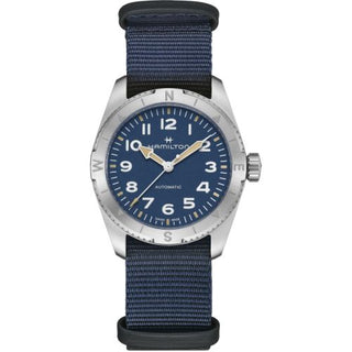 Hamilton - H70225940  Khaki Field Expedition 37 Stainless Steel / Blue / NATO