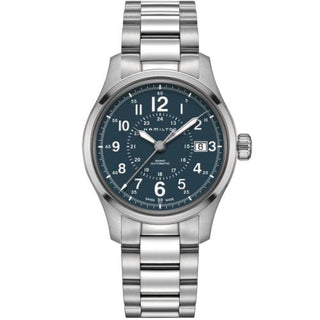 Hamilton - H70305143  Khaki Field Auto 40 Stainless Steel / Blue / Bracelet